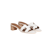 Opus Lift Sandal - White & Brown